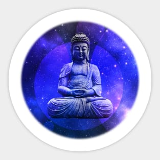 Budha in a in Space Sticker